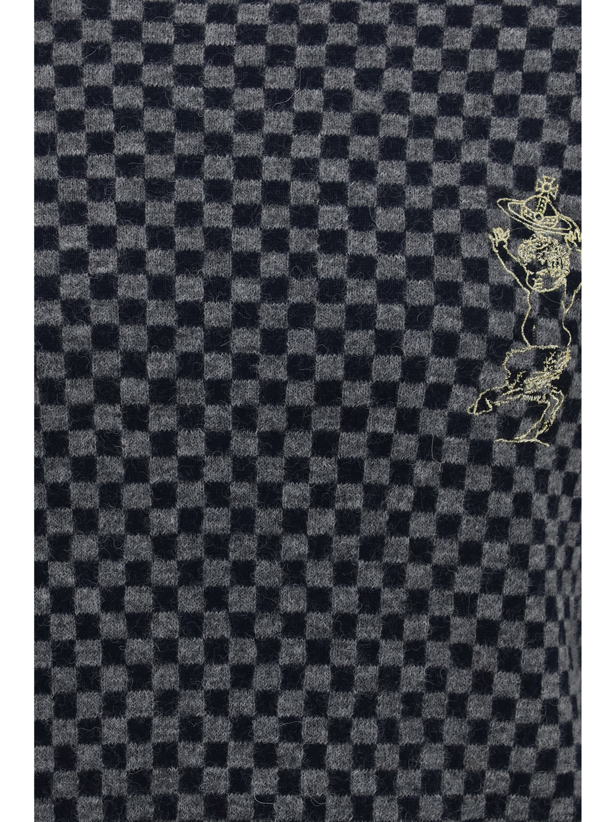 Vivienne Westwood Men Checkmate Alpaca And Cotton-Blend Sweater
