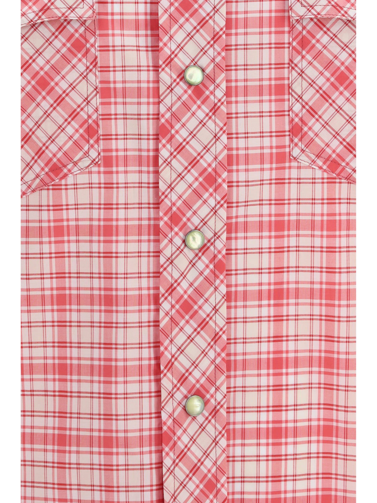 Versace Men Slim Checked Cotton Poplin Shirt