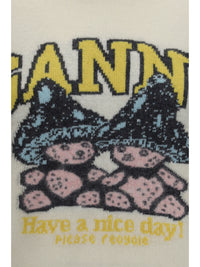 GANNI Ganni Women Mushroom Teddy Wool-Blend Sweater