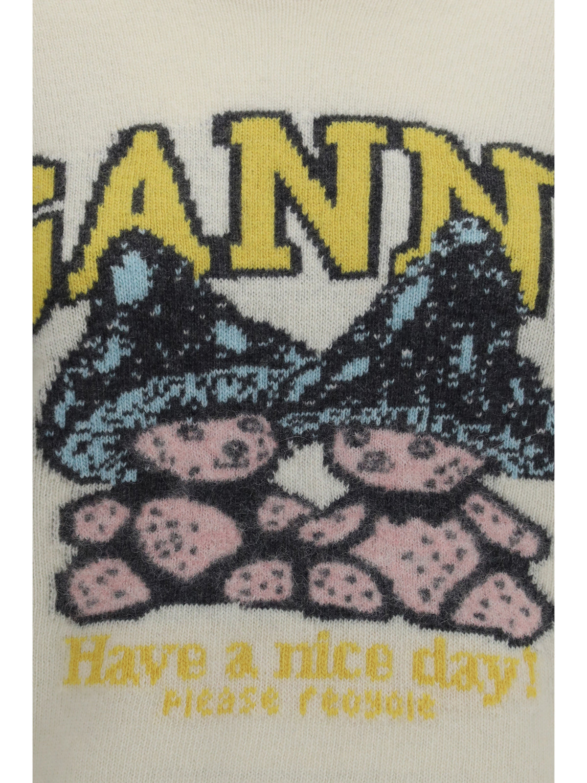 GANNI Ganni Women Mushroom Teddy Wool-Blend Sweater