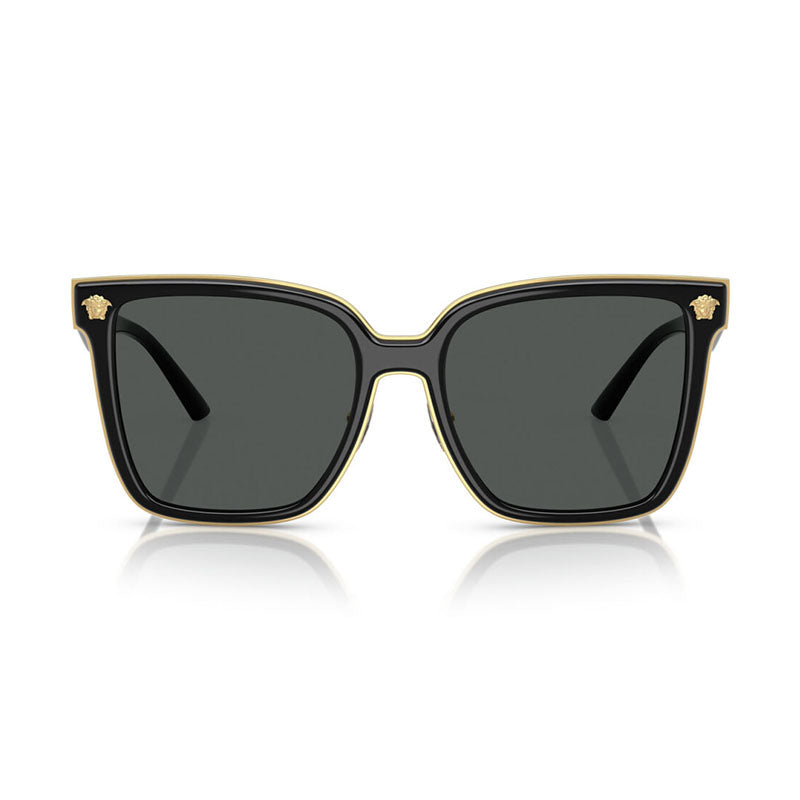 Versace Versace Sunglasses Butterfly Full Rim, Black Frame and Dark Grey Lens VE2278DGB1/87