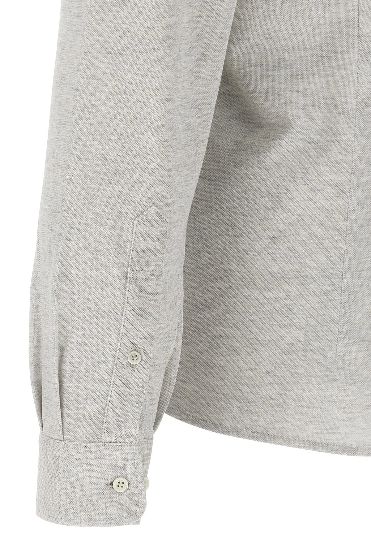 BRUNELLO CUCINELLI Brunello Cucinelli Men Piqué Cotton Shirt