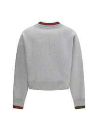 GUCCI Gucci Women Web Cotton Jersey Sweatshirt