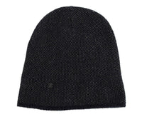 Gucci Gucci Unisex Dark Blue Wool Cashmere cotton Beanie Hat with Logo