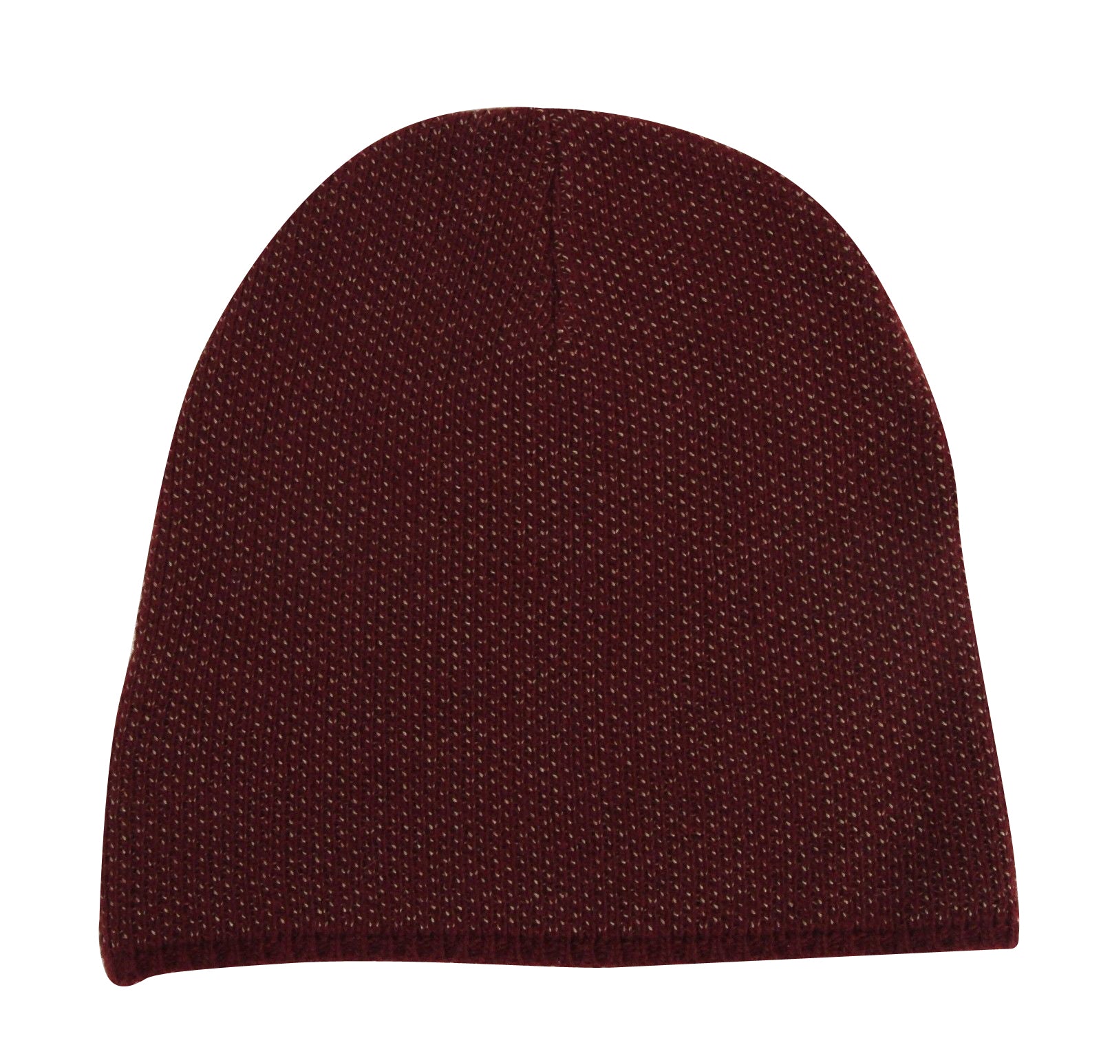 Gucci Unisex Burgundy Wool Cashmere Cotton Knit Beanie Hat With Logo