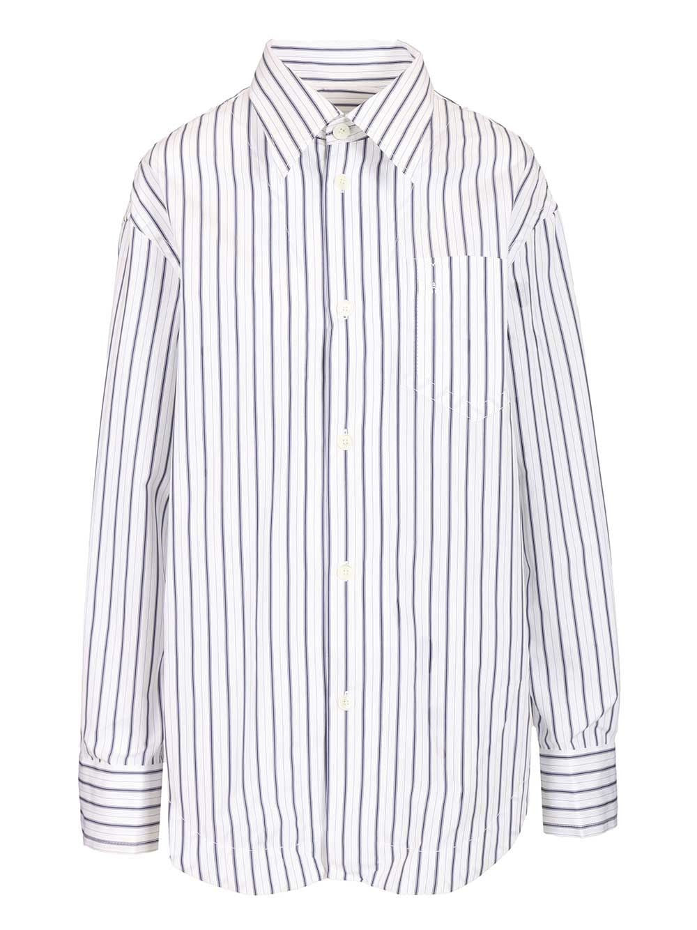 Ami Ami Women Wide Striped Shirt