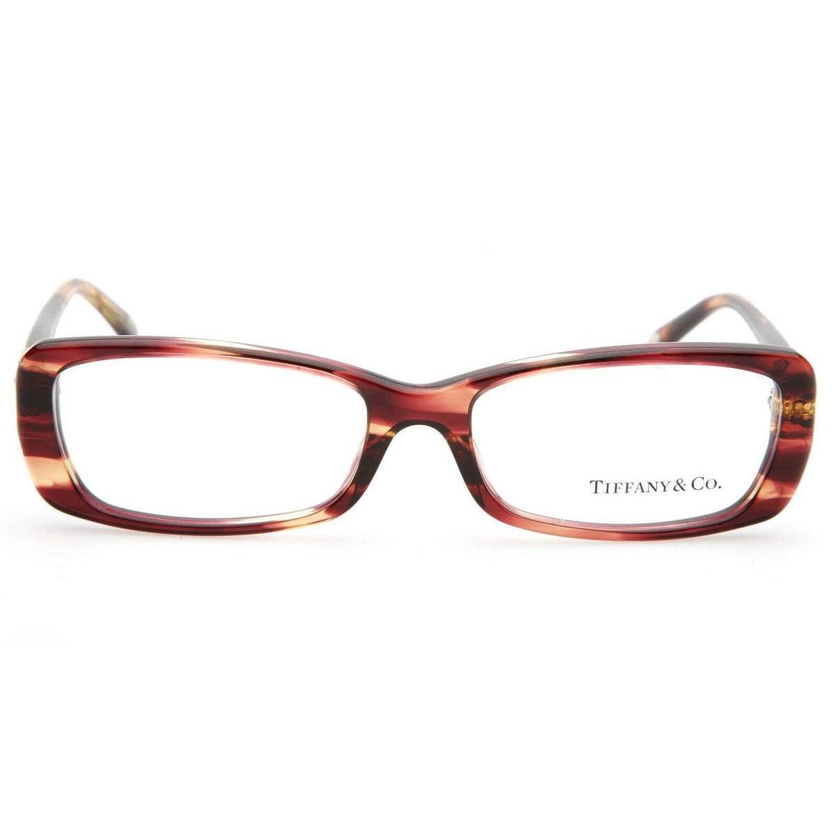 Tiffany & Co. Tiffany & Co. Eyeglasses Rectangle Full Rim, Black Frame and Clear Demo Lenses Lens TF2070-B8001