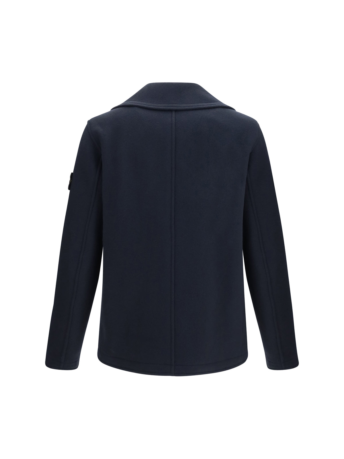Stone Island Men Double-Breasted Wool And Cashmere Jacket