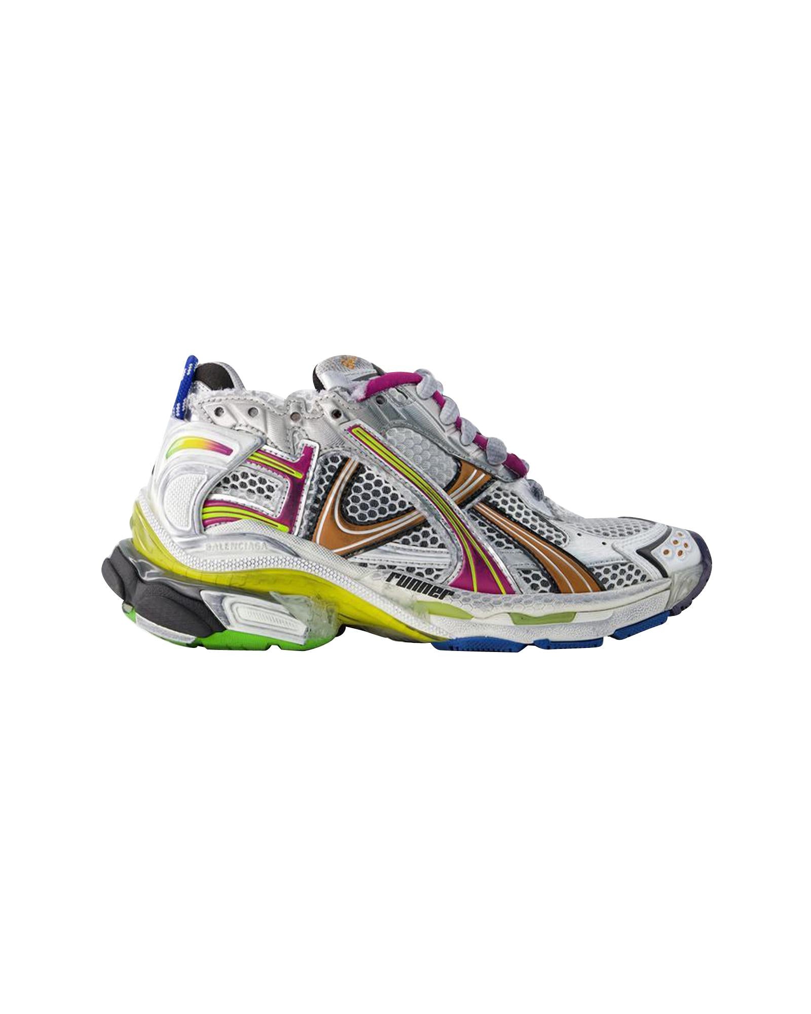 Balenciaga Runner Sneakers Distressed Design Women Multicolor 35 Multicolor