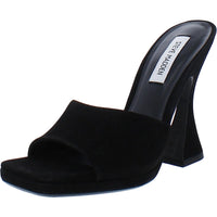 Lipa Womens Comfort Insole Square Toe Mule Sandals