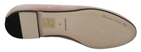 Dolce & Gabbana Dolce & Gabbana Pink Velvet Slip Ons Loafers Flats Women's Shoes