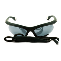 Burberry Sunglasses Shield Semi Rim, Rubber Green Frame and Grey Mirror Black Lens BE446241556G