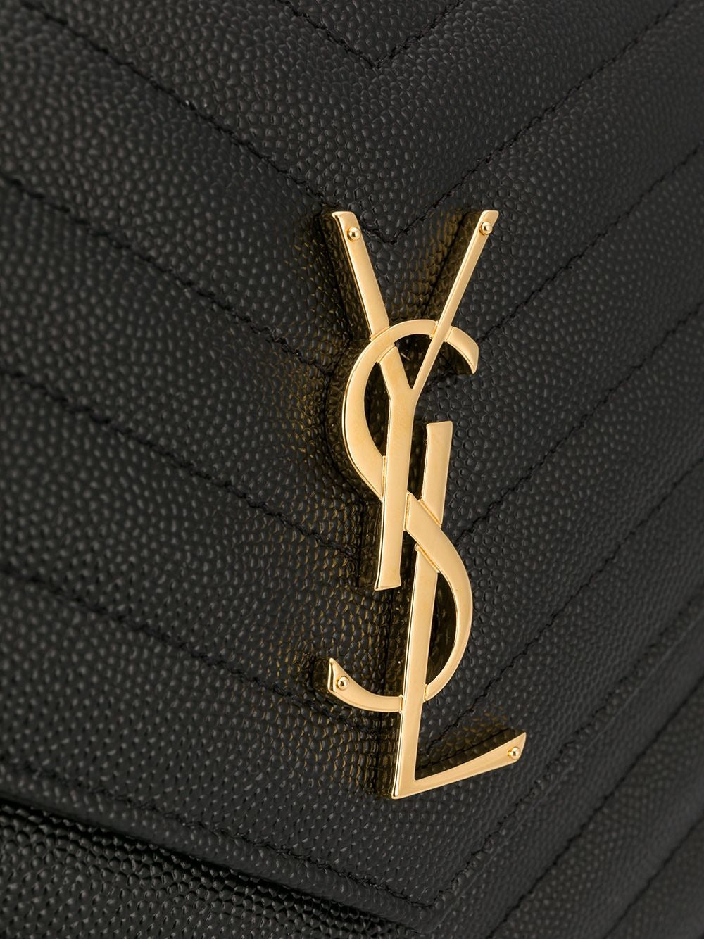 SAINT LAURENT Saint Laurent Women Cassandre Matelassé Flap Pouch In Grain De Poudre Leather