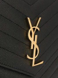 SAINT LAURENT Saint Laurent Women Cassandre Matelassé Flap Pouch In Grain De Poudre Leather