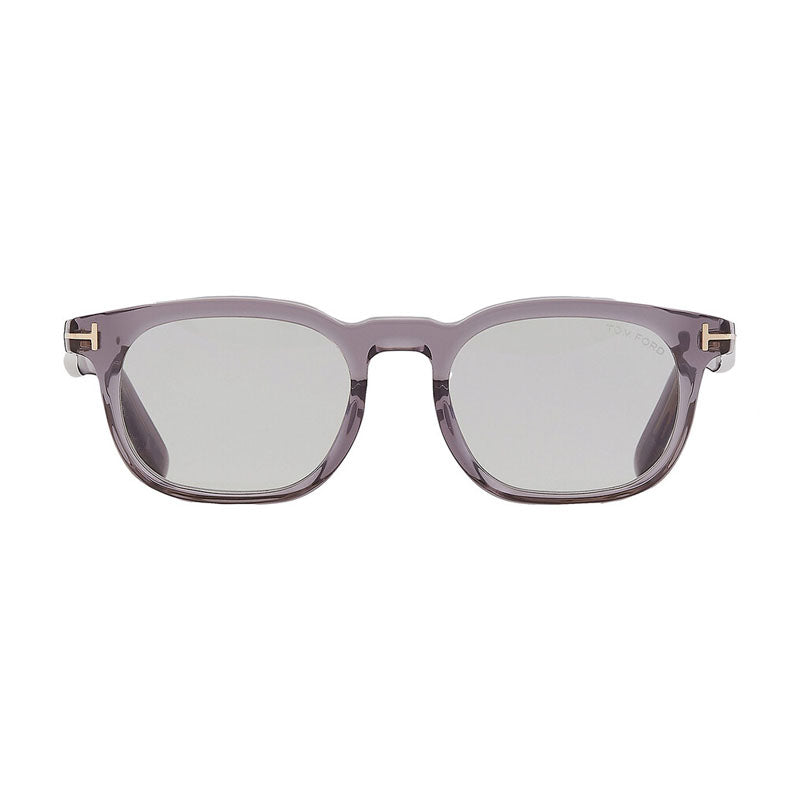 Tom Ford Sunglasses Square Full Rim, Shiny Grey Frame and Smoke Lens FT1122-D20A