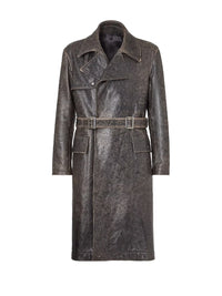 Fendi Men Leather Trench