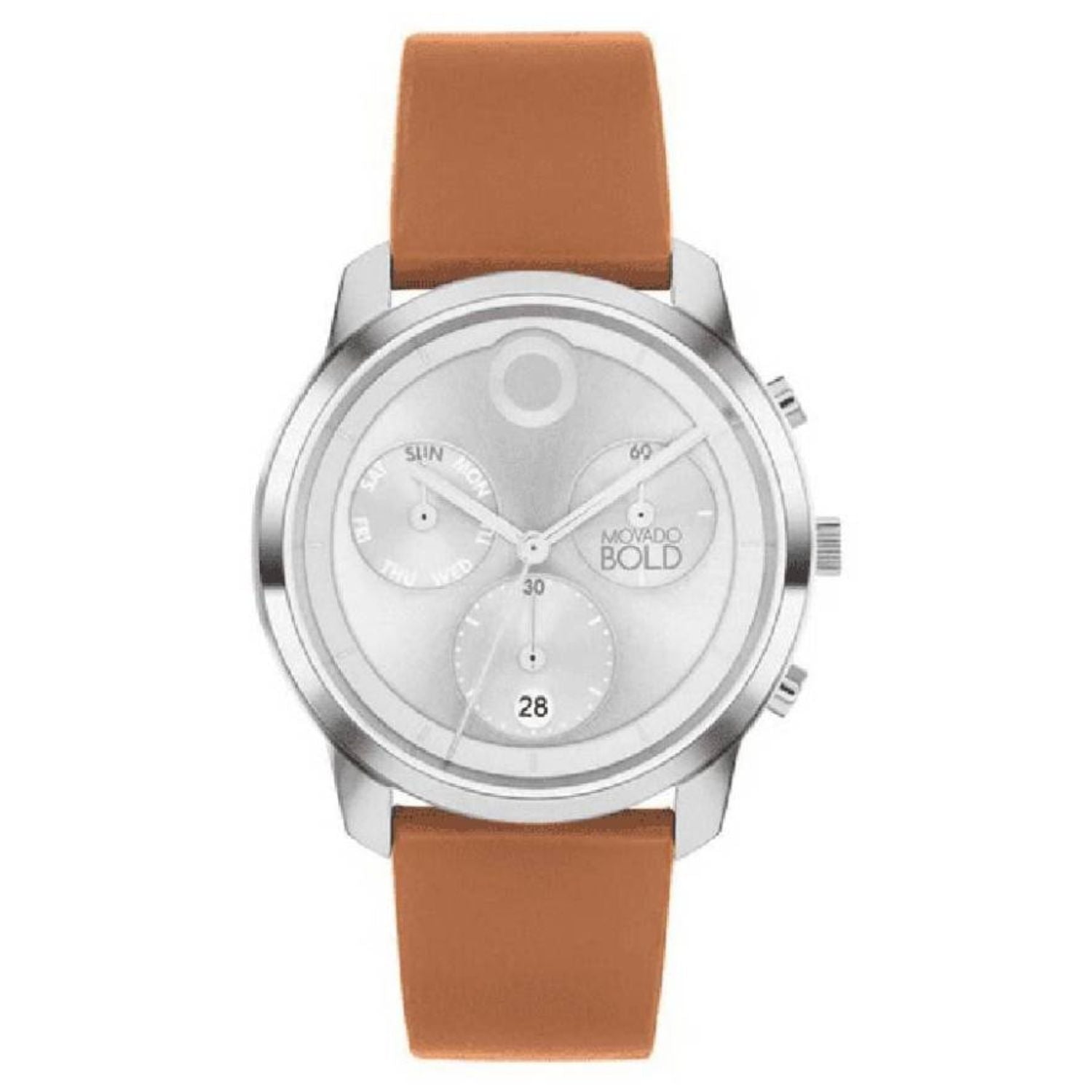 Movado Men's Verso Silver Dial Watch - 3601028