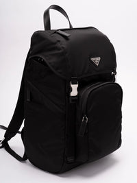 Prada Men Re-Nylon And Saffiano Leather Backpack