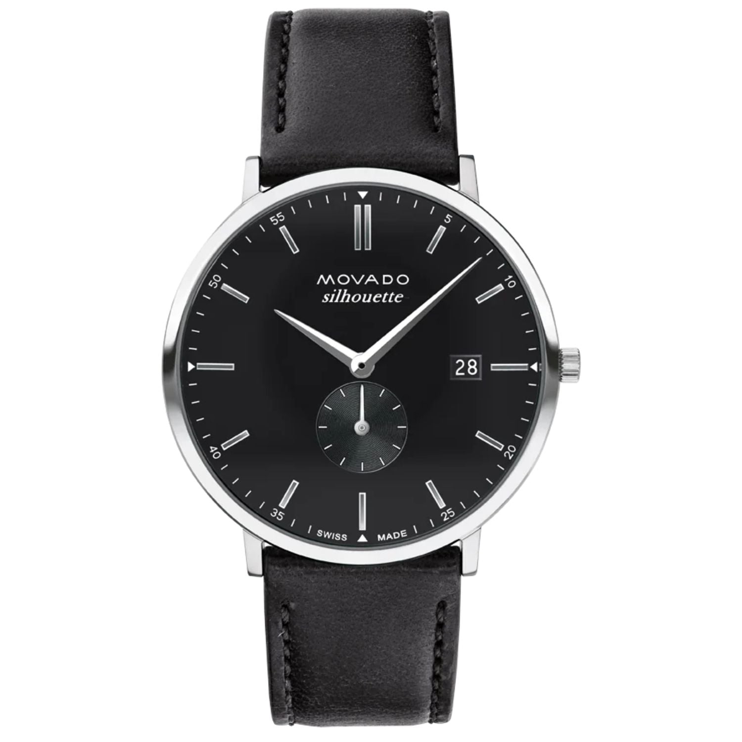 Movado Movado Men's Silhouette Black Dial Watch - 3650130