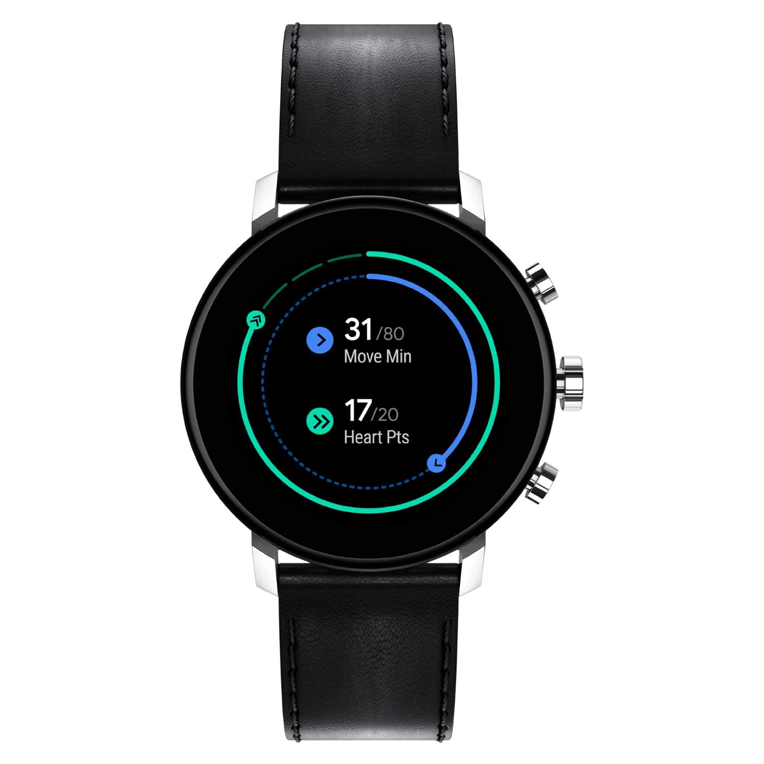 Movado Unisex's Connect Black Dial Watch - 3660022