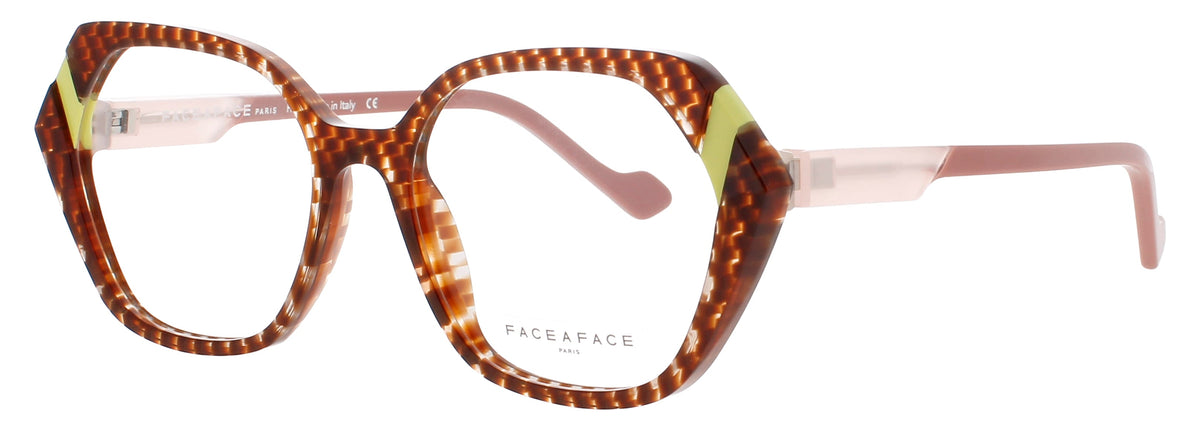 Face A Face Face A Face Optical Glasses PINK & GREEN DEGRADE