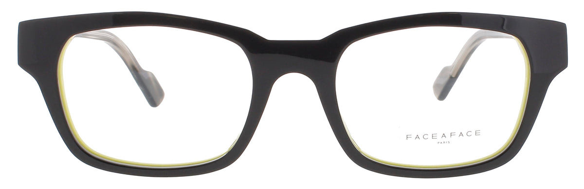 Face A Face Face A Face Optical Glasses BROWN GREY HORN
