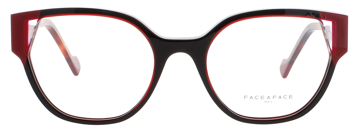 Face A Face Face A Face Optical Glasses RED TRANSPARENT / BLACK