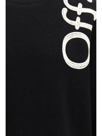 Off-White Men Vertical Bookish Logo Knit Crewneck