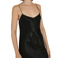 Saint Laurent Satin Long Dress Women