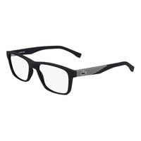 Lacoste Eyeglasses Rectangle Full Rim, Matte Blue Frame and Clear Demo Lenses Lens L2862424