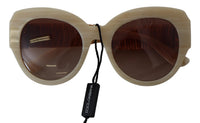 Dolce & Gabbana Dolce & Gabbana Beige Acetate Full Rim Brown Lense DG4294 Women's Sunglasses