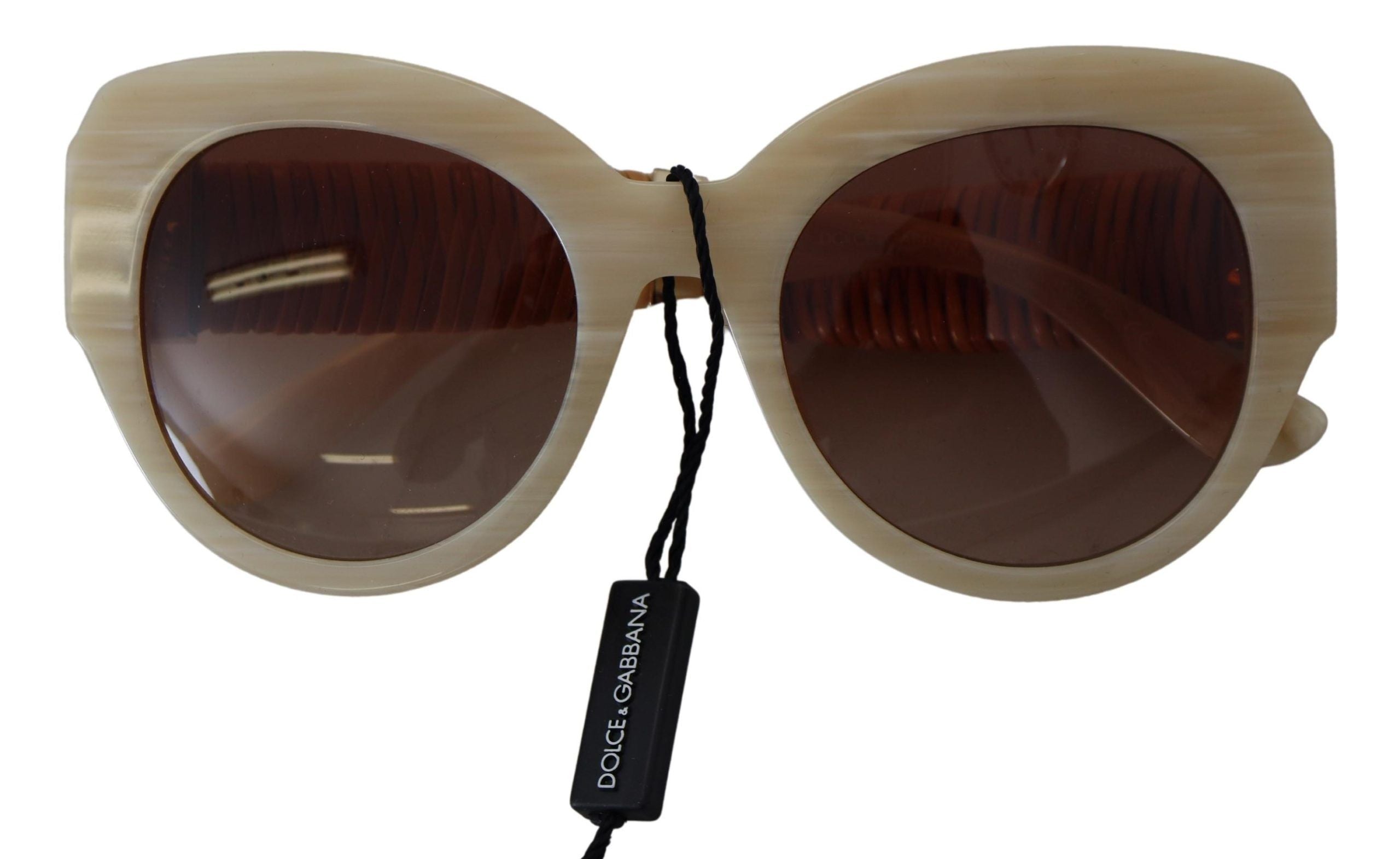 Dolce & Gabbana Dolce & Gabbana Beige Acetate Full Rim Brown Lense DG4294 Women's Sunglasses