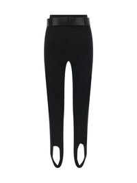 SELF-PORTRAIT Self-Portrait Women Stretch Jersey Leggings With Belt