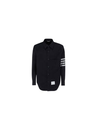 THOM BROWNE Thom Browne Men Wool And Cotton Blend Shirt