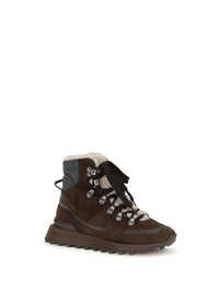 BRUNELLO CUCINELLI Brunello Cucinelli Women Suede Lace-Up Ankle Boots