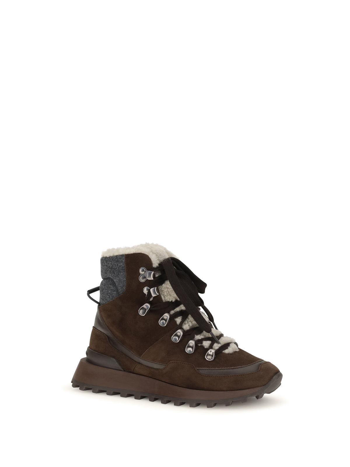 BRUNELLO CUCINELLI Brunello Cucinelli Women Suede Lace-Up Ankle Boots