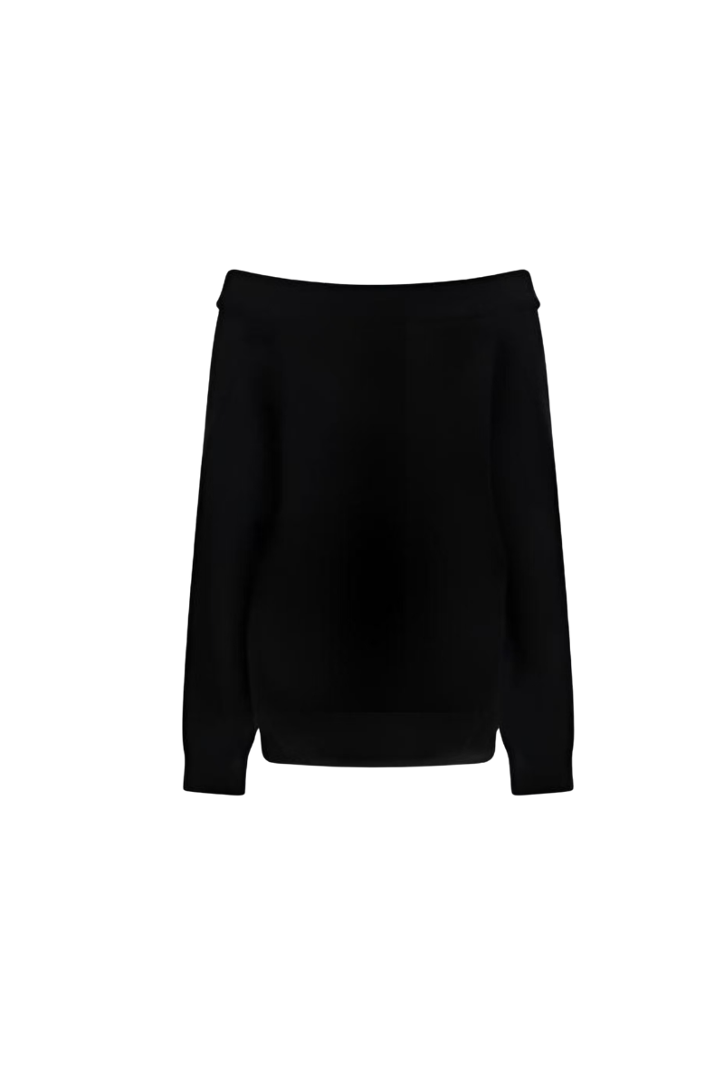 Valentino Garavani Valentino Solid-Color Ribbed Sweater Nero 2B3Kc43D7Qe_0No
