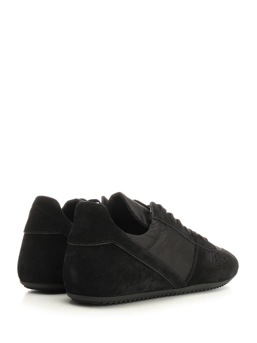Rick Owens Men Minimal Sneakers With Suede