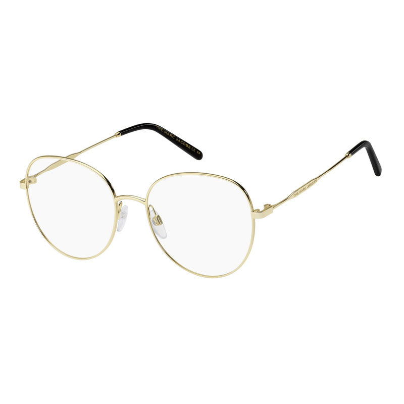 Marc Jacobs Eyeglasses Round Full Rim, Light Gold Frame and Clear Demo Lenses Lens MARC5900J5G00