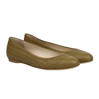 Bottega Veneta Women's Intrecciato Brown Leather Flat Slippers4