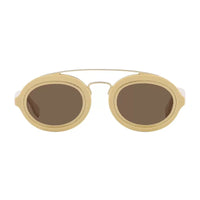 Fendi Sunglasses Oval Full Rim, Shiny Black Frame and Smoke Lens FE40094I01A