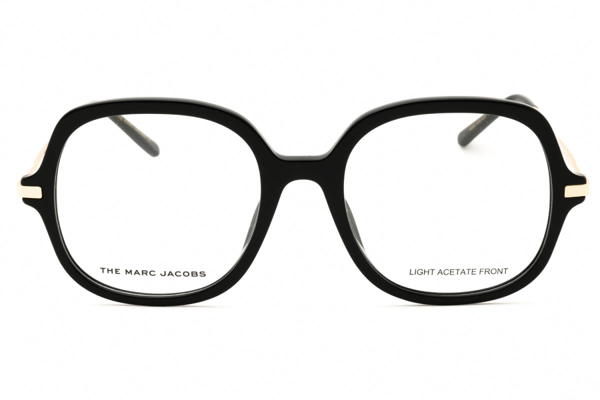 Marc Jacobs Eyeglasses Square Full Rim, Black Frame and Clear Demo Lenses Lens MARC616080700