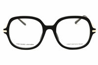 Marc Jacobs Eyeglasses Square Full Rim, Black Frame and Clear Demo Lenses Lens MARC616080700