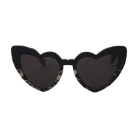 Saint Laurent Saint Laurent Sunglasses Geometric Full Rim, Black/Grey Havana Frame and Grey Lens SL181LOULOU012