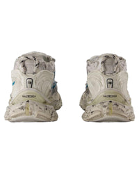 Balenciaga Runner Graffiti Distressed Sneakers Women White | White