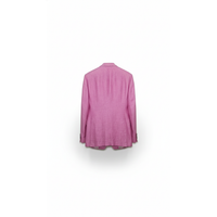 Tom Ford Tom Ford Textured Linen Silk Two-Button Blazer Pink