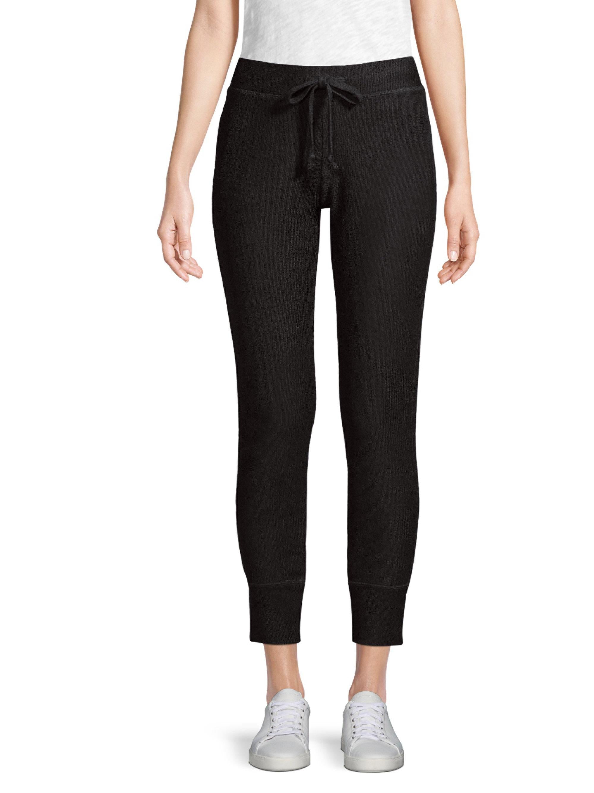 Phat Buddha Women's New Bowery Sweats, Caviar, Small S Black