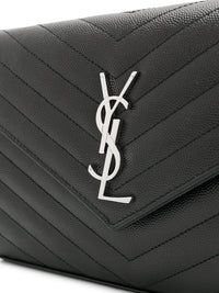 SAINT LAURENT Saint Laurent Women Classic Cassandre Chain Wallet In Grain De Poudre Leather