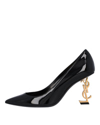 Saint Laurent Opyum Pump YSL Logo Heel Women Black | Black
