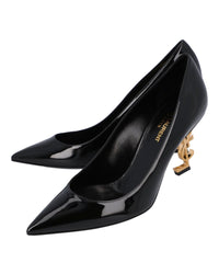 Saint Laurent Opyum Pump YSL Logo Heel Women Black | Black